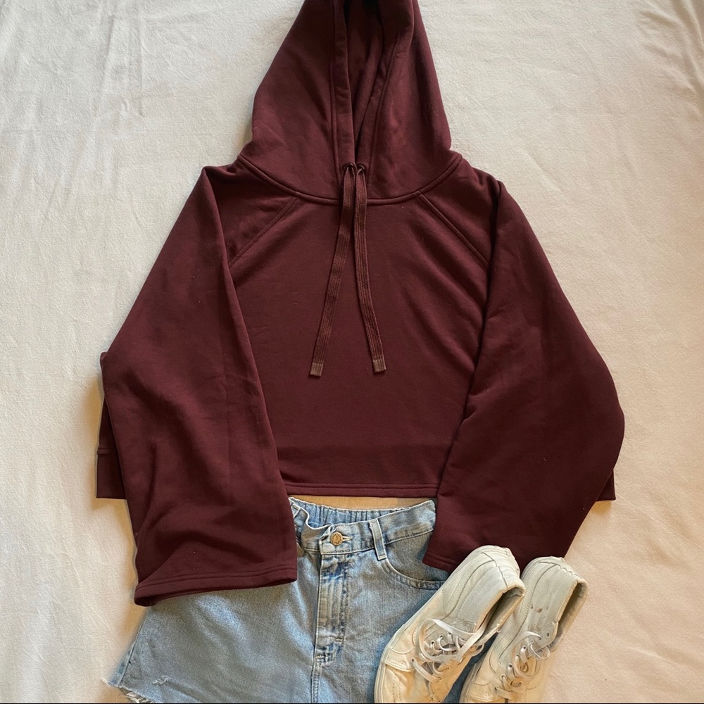 Athleta Cropped Hoodie